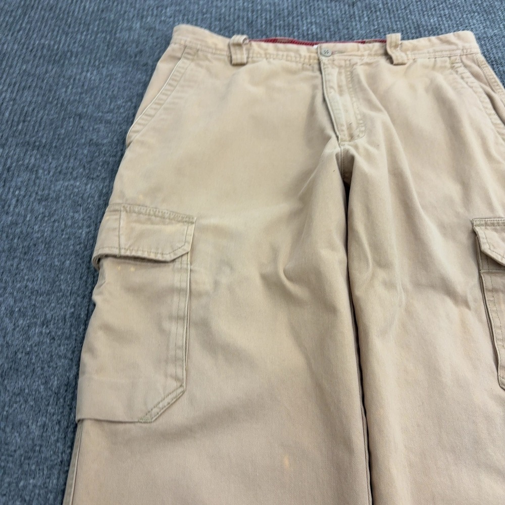 Dockers Cargo Pants Mens 34x34 Tan Cotton Flat Front Relaxed Fit Utility Style - Picture 3 of 11